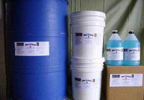 Fire retardant spray - wood shield 1000 - 5 gallon pail for sale