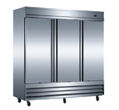 Saba air st-72r three door reach-in cooler (stainless steel) for sale