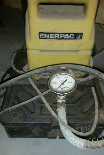 ENERPAC PUJ-1201B HYDRAULIC ELECTRIC PUMP 10,000PSI W/ COUPLER &amp; DUST CAP