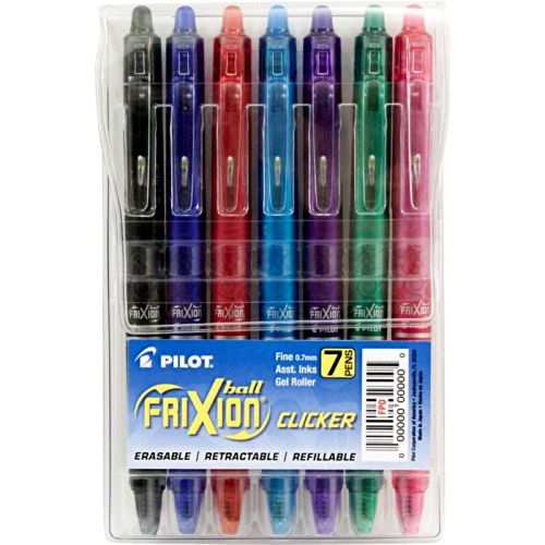 Pilot FriXion Clicker Retractable Erasable Gel Pens