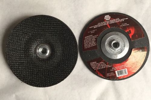 7&#034; x 1/4&#034; X 5/8&#034;-11 Type28 Grinding Wheel 2 Pack 24 Grit Napa 777-1641 1456WQ.1B