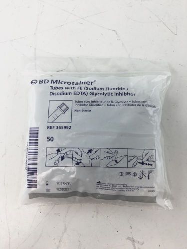 BD Microtainer 50 Tubes w/FE (Sodium Fluoride/Disodium EDTA)Glycolytic Inhibitor