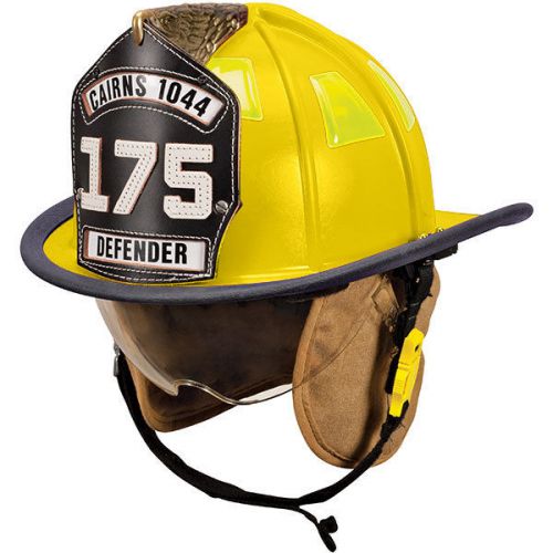 Cairns 1044 traditional composite fire helmet, yellow. for sale