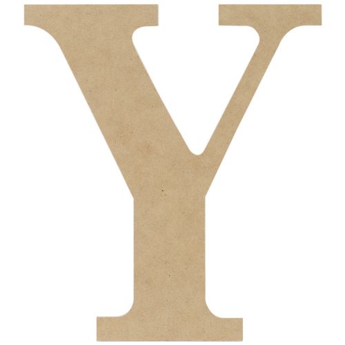 &#034;MDF Classic Font Wood Letters &amp; Numbers 9.5&#034;&#034;-Y, Set Of 6&#034;