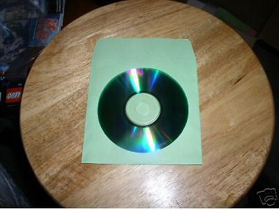 1000  GREEN CD PAPER SLEEVES w/ WINDOW &amp; FLAP -  PSP60