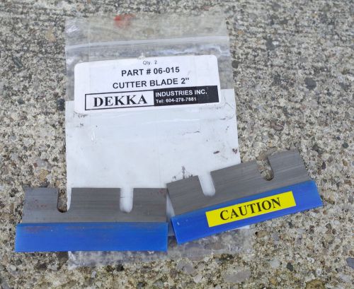 (2x) Dekka 2&#034; Knife Cutting Cutter Blades For Tape Head 06-015