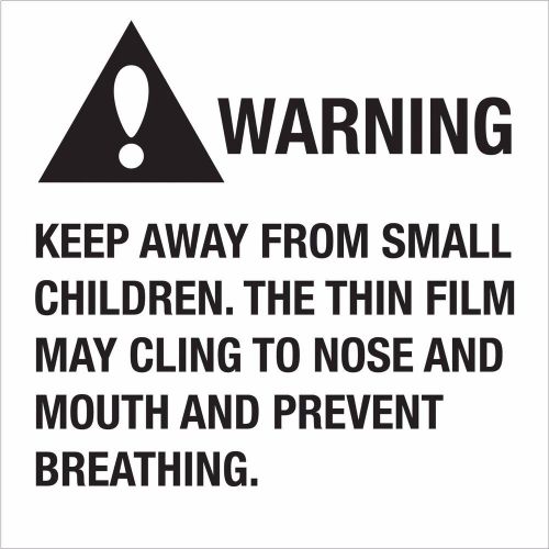 Tape Logic Instructions Label, Warning Keep Away from Small Children (Roll)