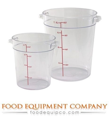 Winco PCRC-2 Food Storage Container, 2 qt., round - Case of 24