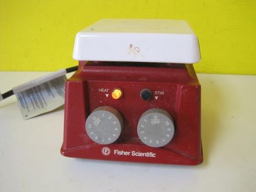 FISHER SCIENTIFIC-500-4SH HOTPLATE  HOT PLATE WORKS STIRRER DOESN&#039;T GREAT SHAPE