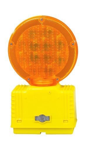 Cortina 03-10-3way-dc polycarbonate led barricade light with photocell, 6 vdc, for sale