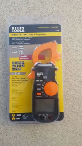 Klein tools cl2300 clamp meter, 600a, trms, thermocouple, lcd for sale