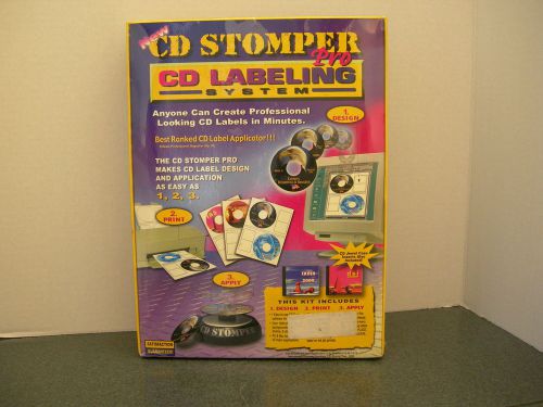 CD Stomper Pro CD DVD Labeling System Labels New