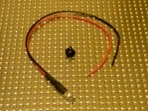 ONE PRE WIRED LED  12 VOLT RED 12V DC FREE RET. USA