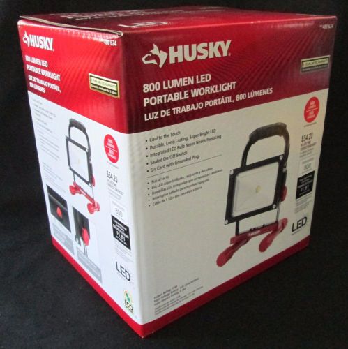 Husky LED Work Light 800-Lumen Portable Construction Job Site In/Outdoor 5&#039; cord