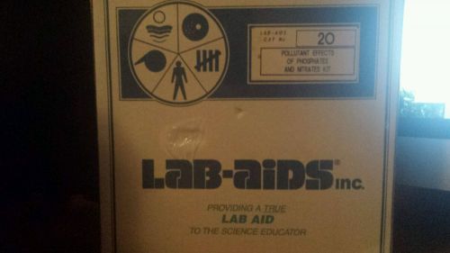 LAB-AIDS CAT NO 20 POLLUTANT EFFECTS OF PHOSPHATES AND NITRATES KIT  COLLEGE LAB