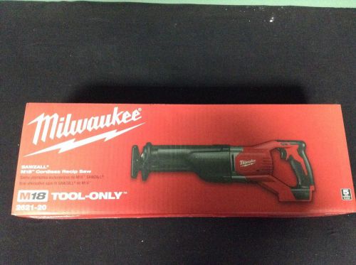Milwaukee 2621-20 SAWZALL M18 Cordless Reciprocating Saw-TOOL ONLY-BRAND NEW