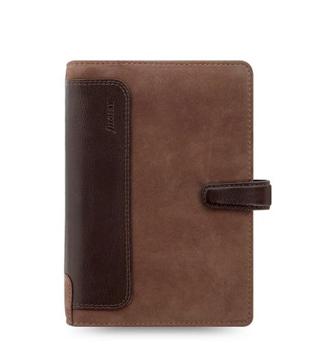 Filofax holborn nubuck organizer/planner personal size brown leather - 17-026040 for sale