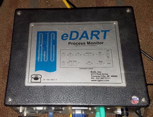 Rjg e-dart process monitor system injection molding edart e dart used for sale