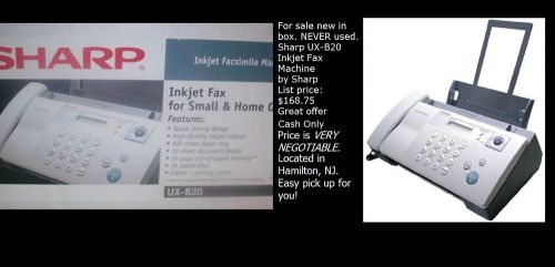 SHARP INKJET FAX MACHINE NEW IN BOX and PRICE REDUCED!