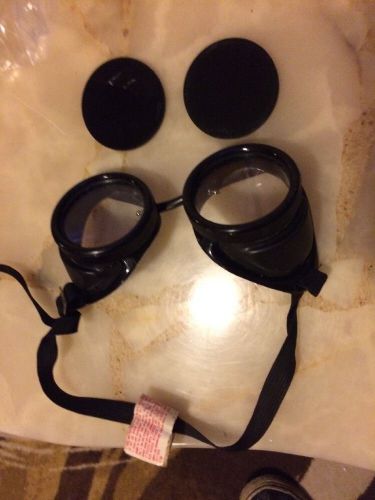 Vintage Welding Googles, w/ extra lenses, Steampunk, Industrial, Safety NEW