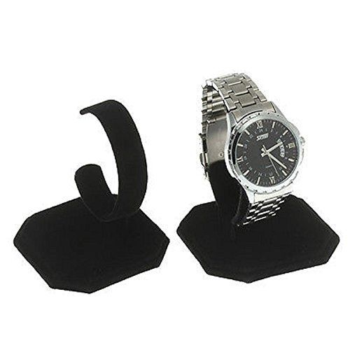 FindingKing 3 Black Velvet Watch Jewelry Bracelet Display Stands