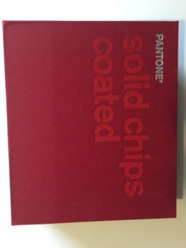 PANTONE INC. Pantone SOLID CHIPS COATED Book Excellent Condition some wear