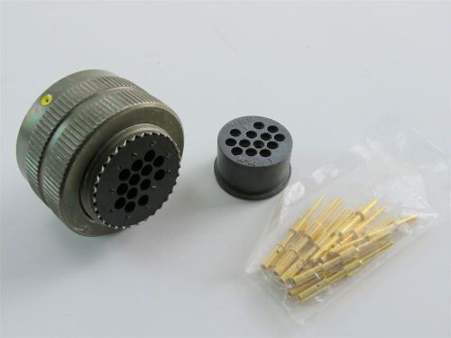 Veam cir06brt-20-11p-f80-t12 connector w/ (13) gold plated pin contacts - 5015 for sale