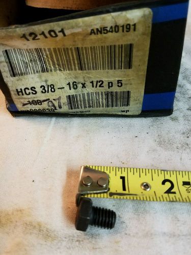Fastenal bolts hcs 3/8 - 16 x 1/2  p 5 count of 97 bolts for sale