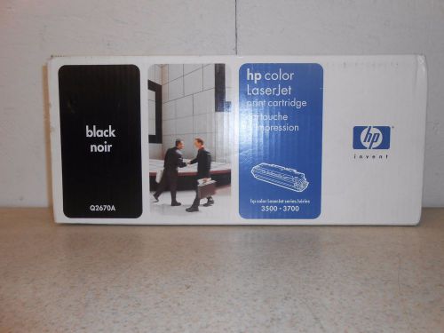New Genuine HP Q2670A Black Toner Cartridge        O16
