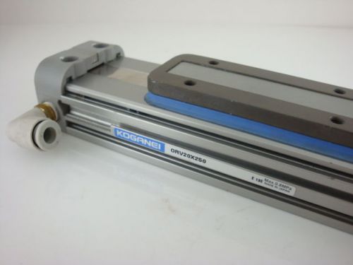 used Koganei Pneumatic Linear Actuator Rodless Slide ORV20X250 made in Japan