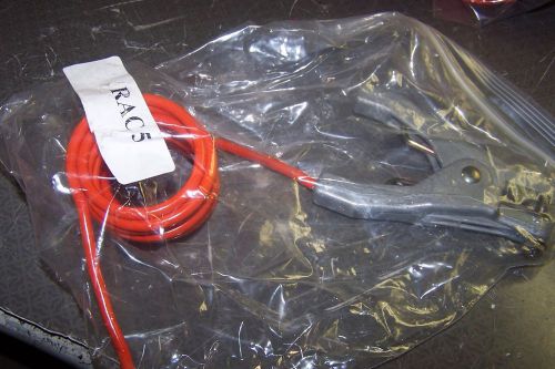 NEW RAC 5  RAC5 COILED GROUNDING WIRE WITH CLAMP 5&#039; LONG
