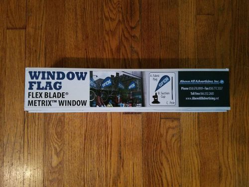 NEW Metrix Window Flag Flex Blade &#034;OPEN&#034; Above All Advertising SEALED