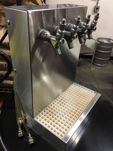 STAINLESS DRAFT BEER TAP DISPENSER WALL MOUNTED