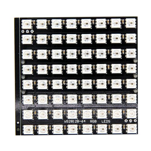 8x8 64 Matrix WS2812B LED 5050 RGB Driver Development Board Panel Arduino