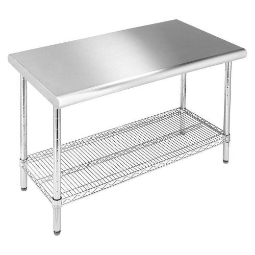 Seville stainless steel top garage kitchen work prep bench table for sale