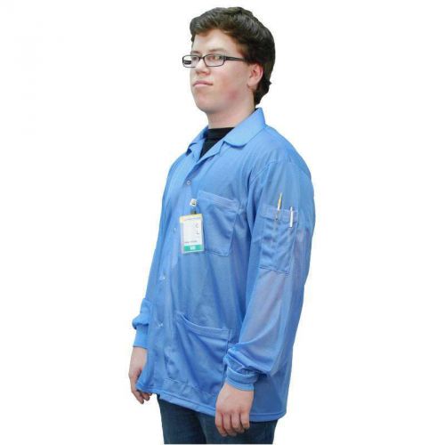 New desco 73750 - smock, statshield, jacket, knitted cuffs, blue, small for sale