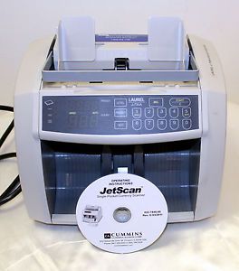 Laurel J-730A Currency Counter with Manual on Disk