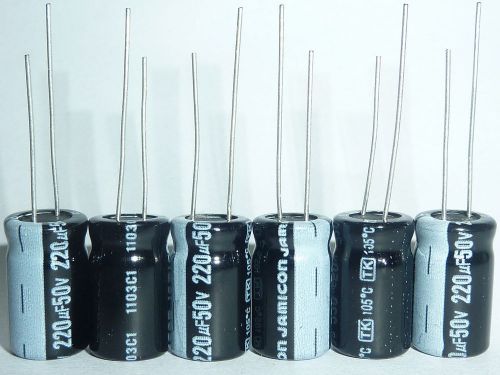 20pcs 50v 220uf 50v jamicon tk 8x16mm high reliability capacitor for sale