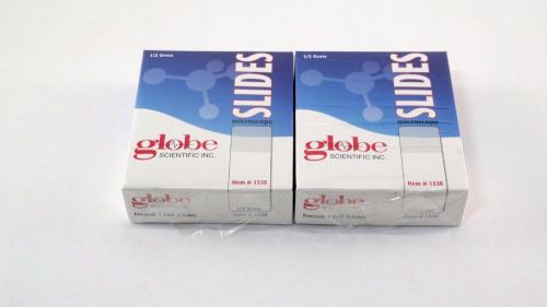 Globe Scientific Microscope Slides Frosted End Beveled Edge Clipped Corners 144p