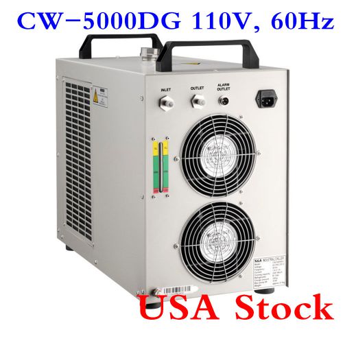 110V 60Hz CW-5000DG Water Chiller for 80W/100W CO2 Laser Tube Coolimg-USA Stock!
