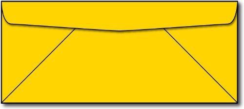 Desktop Publishing Supplies, Inc. Bright Yellow #10 Business Envelopes - 100