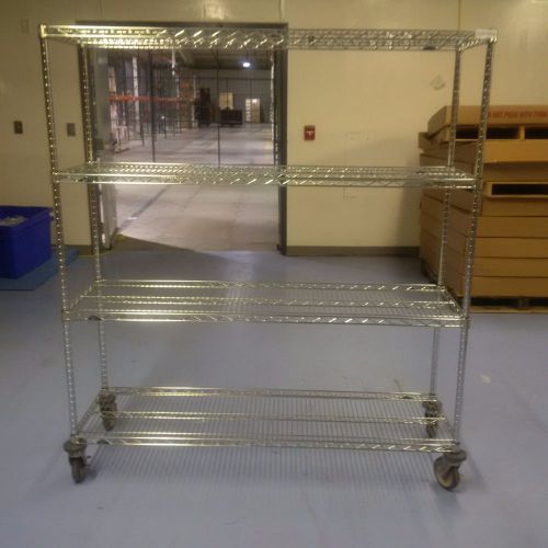 Metro Super Erecta Stainless Steel 60 x 18 x 68” Wire Shelving Unit