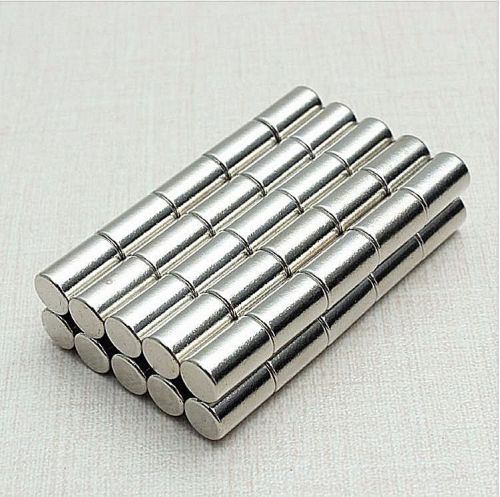50 pcs N52  6 x 10mm Strong Neodymium Magnets Discs Cylinder Rare Earth