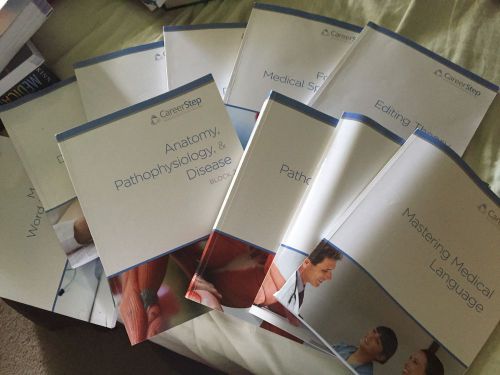 Career Step Medical Transcription Textbook Series 10 Books Great Condition