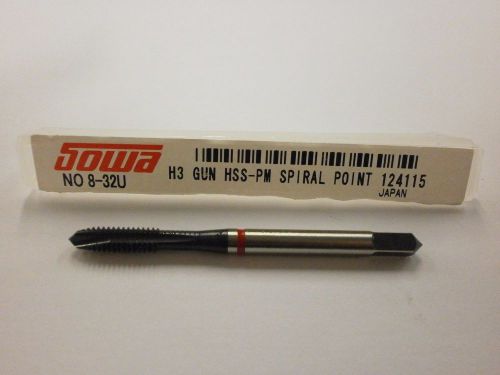 Sowa Tool 8-32 H3 Spiral Point Red Ring Tap CNC Style 48 HRC HSS 124-115 ST02