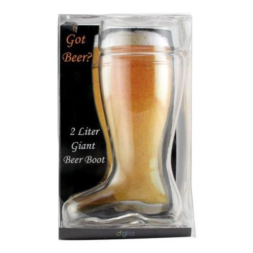 BULK LOT OF 50 - Oktoberfest Glass Drinking Beer Boot - 2 Liter - Brand New