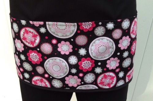 Black Glitter Petite server waitress waist apron  pocket restaurant Classyaprons