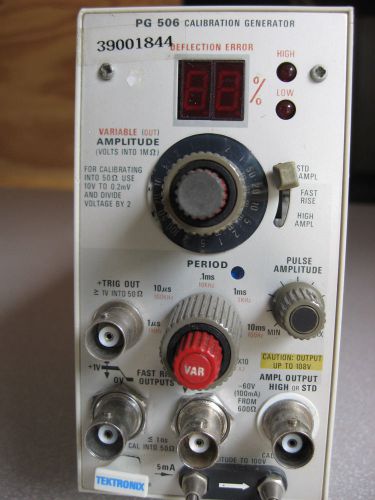 Tektronix pg506 pg 506 calibration generator plug-in unit #2 for sale