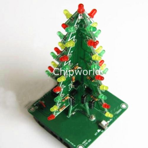 DIY Kit RGB Flash LED Circuit Colorful Christmas Trees LED Kit