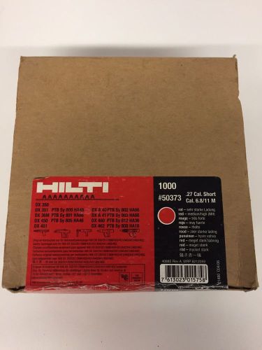 NEW Hilti Box 10 Strips 1,000 Shots 6.8/11m .27 Cal Short Red Heavy Cartridge